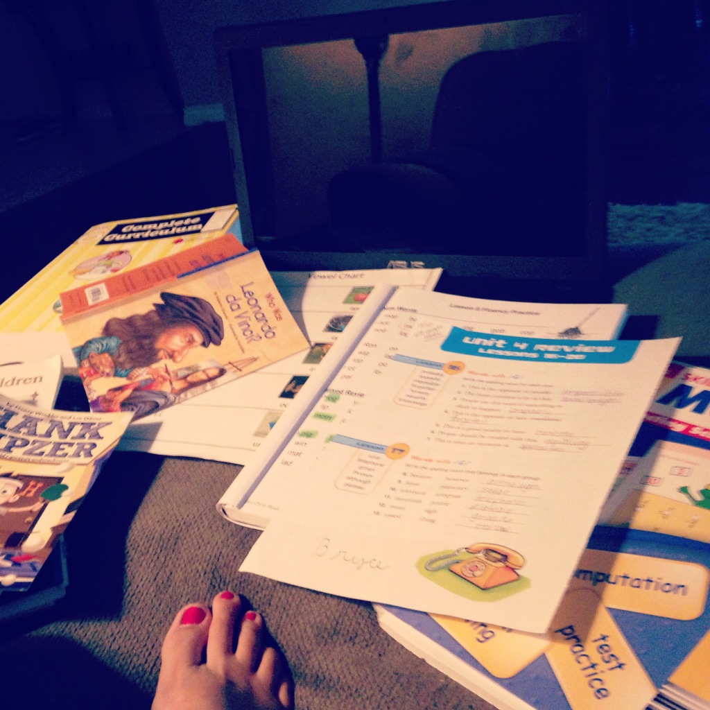 Because usually home school is more like couch school. #OneDayHH