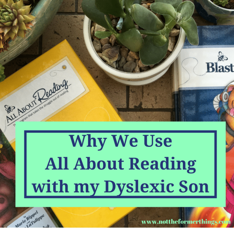 Why We Use All About Reading with my Dyslexic Son