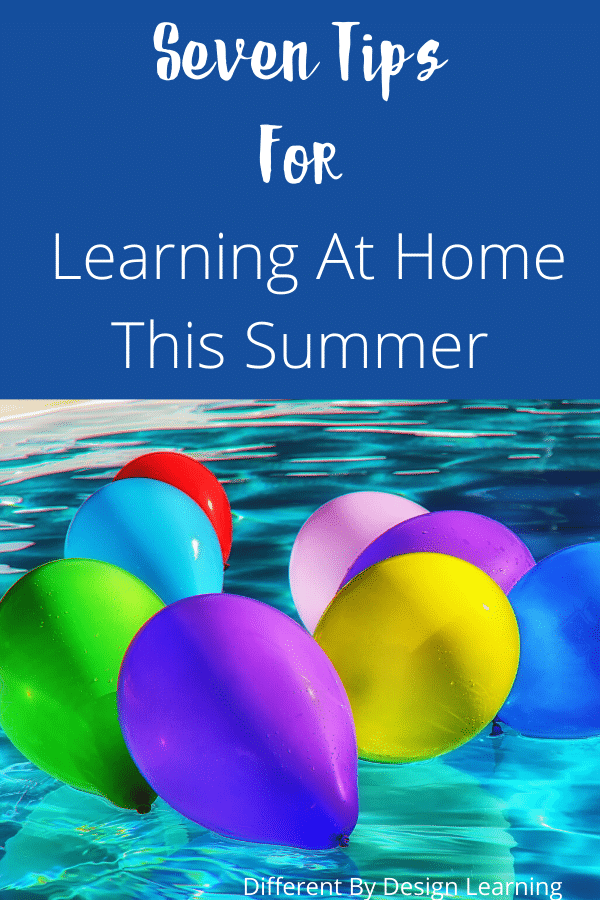 learning at home this summer