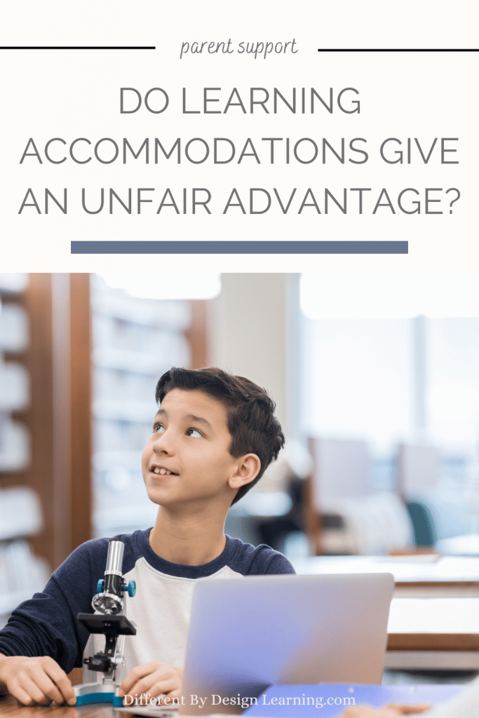 Do Learning Accommodations Give An Unfair Advantage?