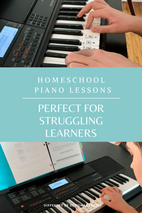 Homeschool Piano Lessons Perfect For Struggling Learners - Different By ...