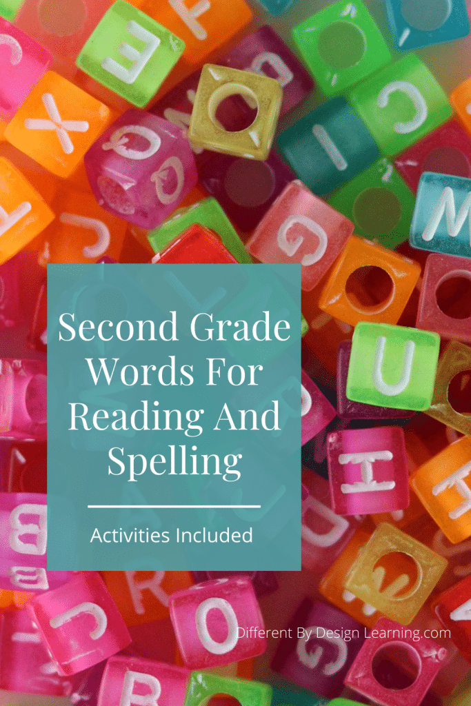 Second Grade Words For Reading And Spelling