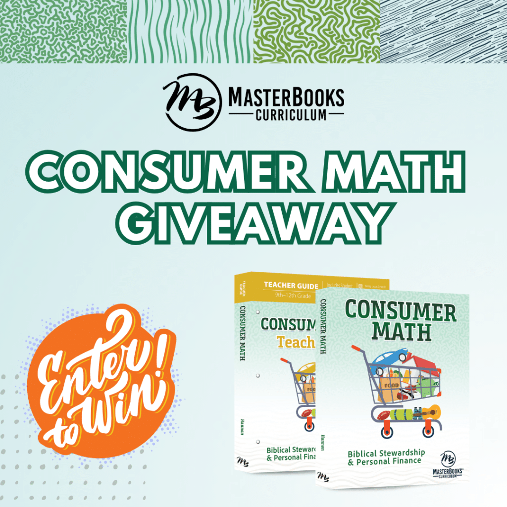 masterbooks consumer math giveaway